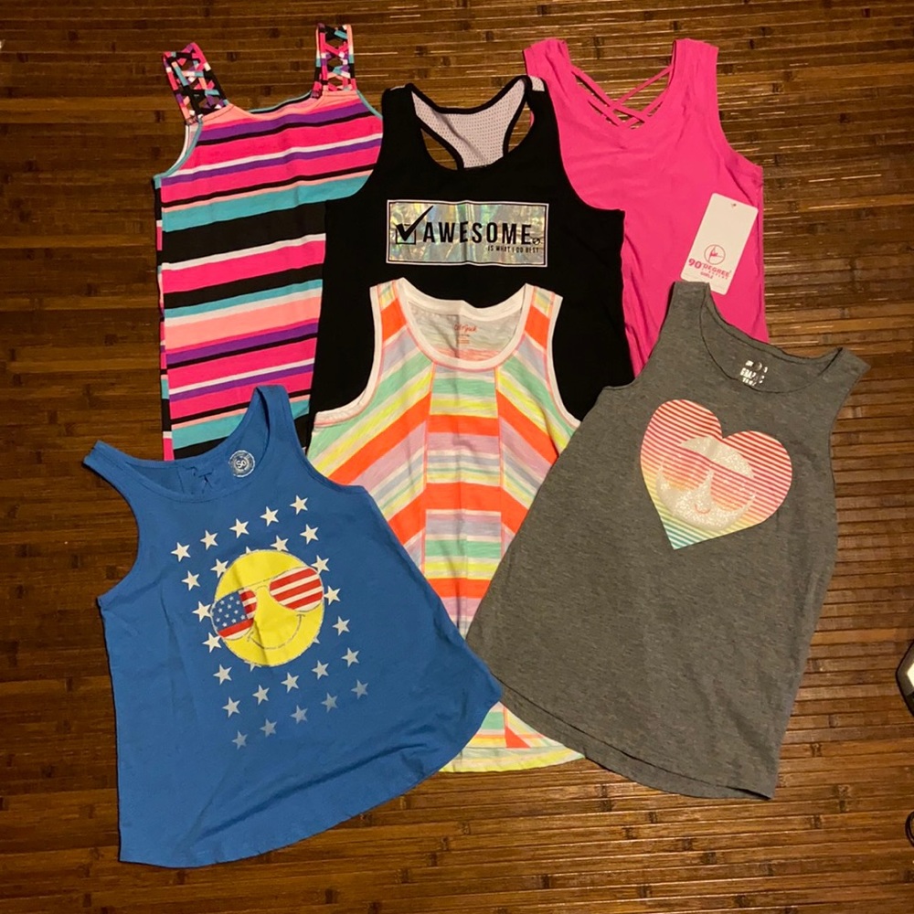 Girls tank top lot size 12-14